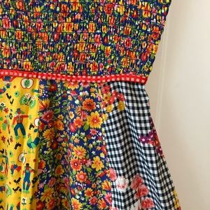 Beautiful vintage multicolor 70’s maxi dress